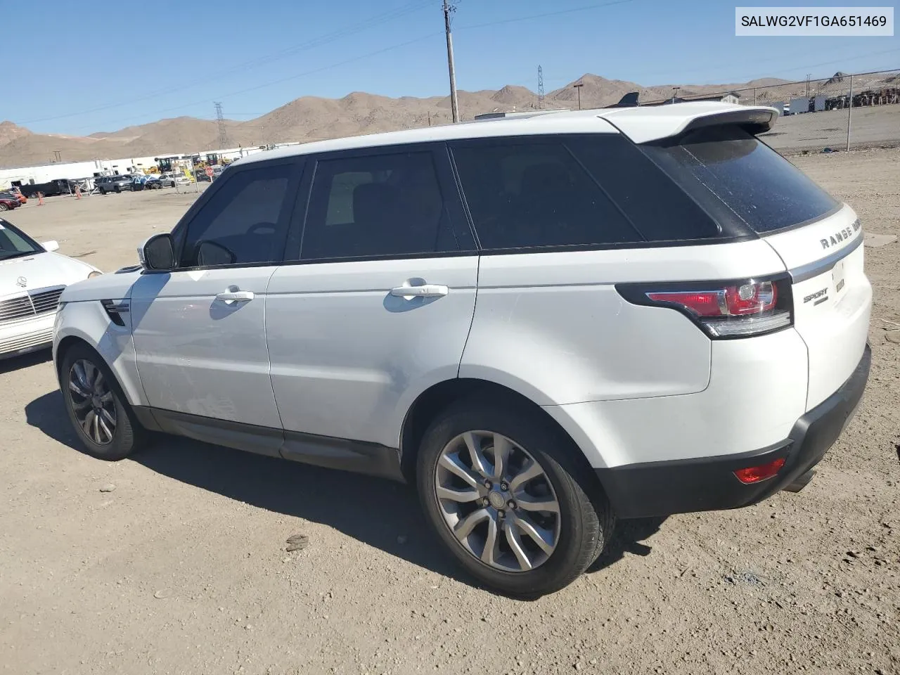 2016 Land Rover Range Rover Sport Se VIN: SALWG2VF1GA651469 Lot: 57683654