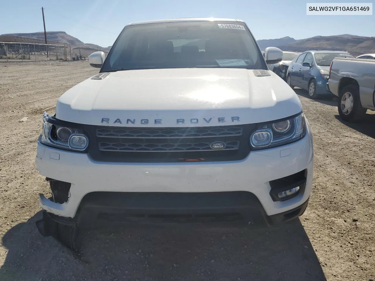 2016 Land Rover Range Rover Sport Se VIN: SALWG2VF1GA651469 Lot: 57683654