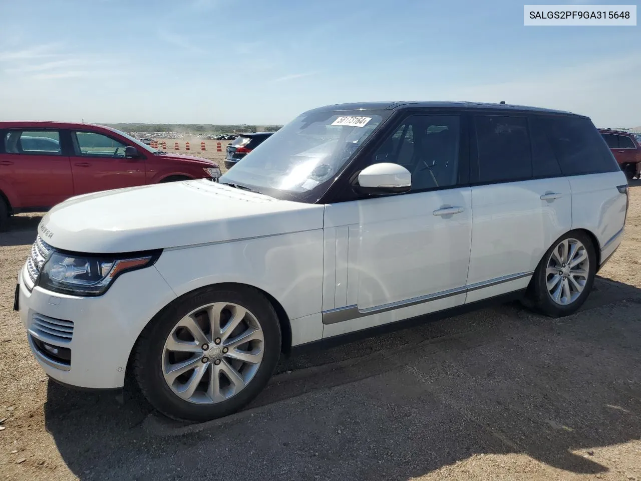 SALGS2PF9GA315648 2016 Land Rover Range Rover Hse