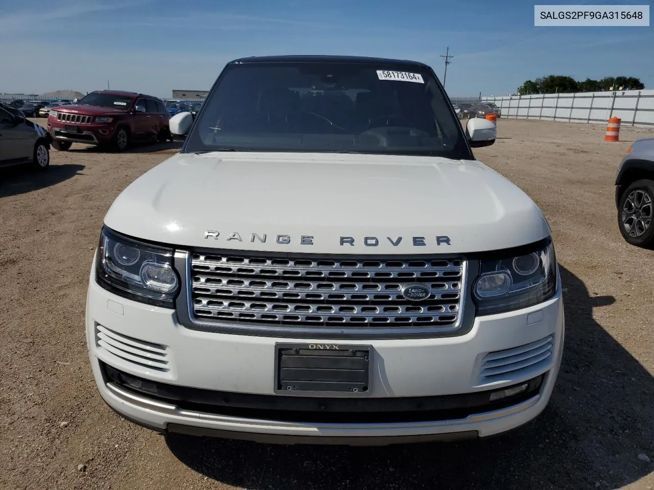 2016 Land Rover Range Rover Hse VIN: SALGS2PF9GA315648 Lot: 58173164