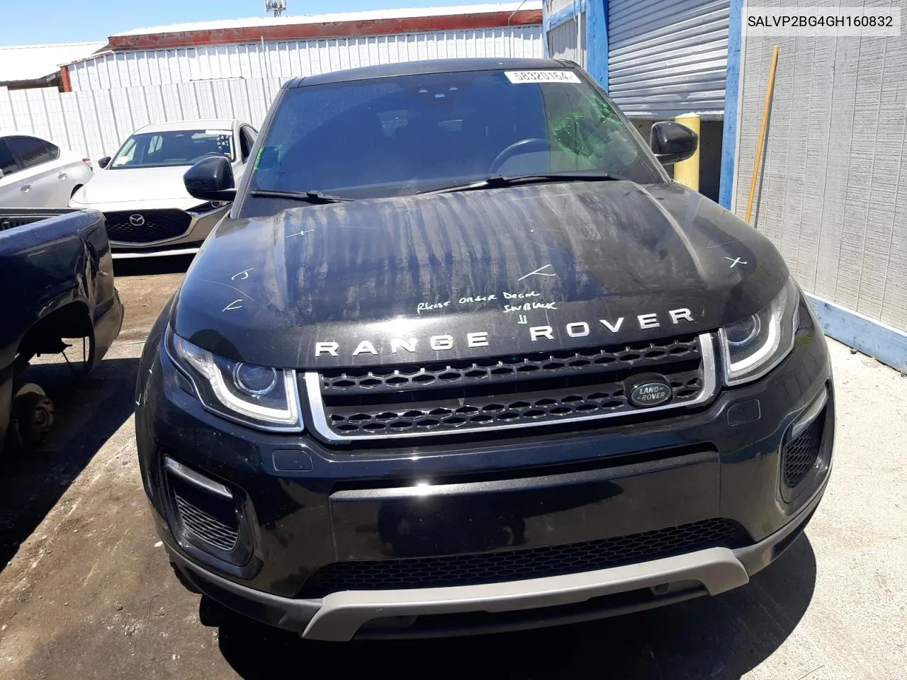 2016 Land Rover Range Rover Evoque Se VIN: SALVP2BG4GH160832 Lot: 58320164