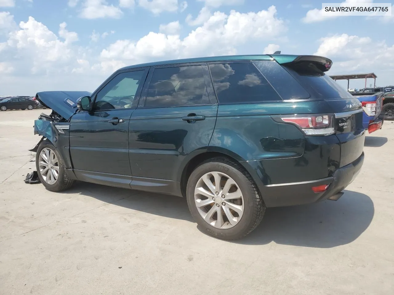 SALWR2VF4GA647765 2016 Land Rover Range Rover Sport Hse