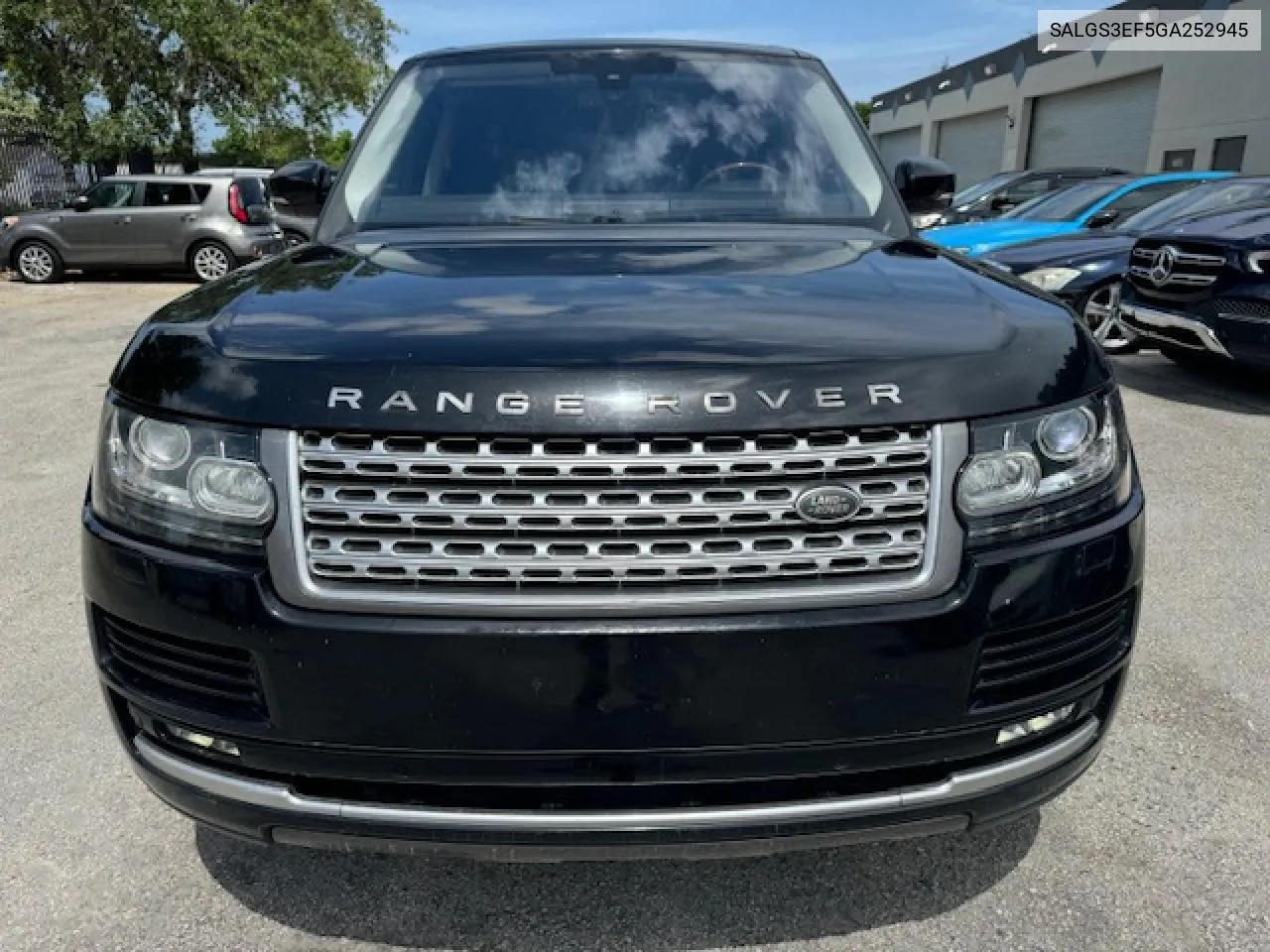 2016 Land Rover Range Rover Supercharged VIN: SALGS3EF5GA252945 Lot: 63313274