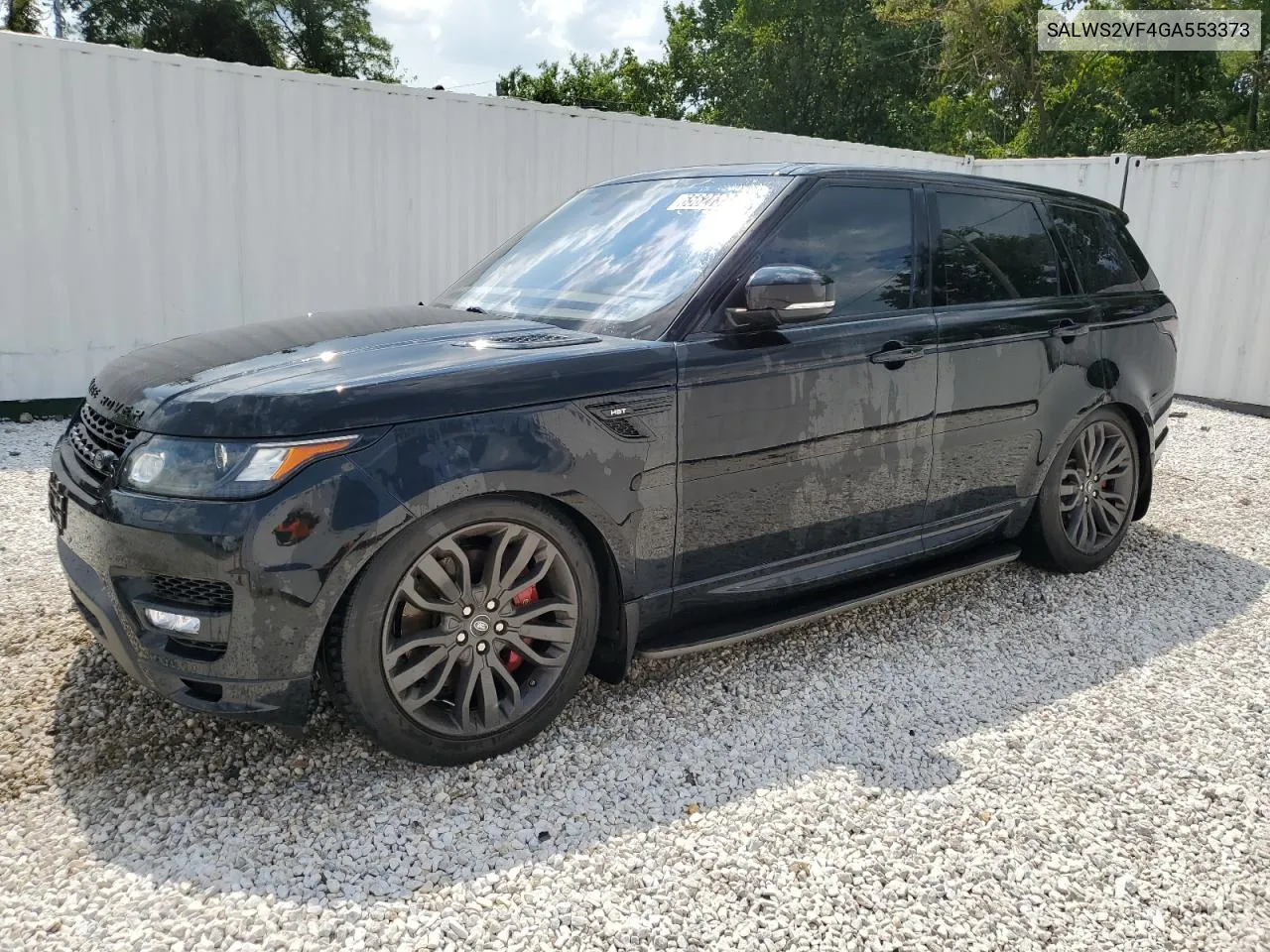 2016 Land Rover Range Rover Sport Hst VIN: SALWS2VF4GA553373 Lot: 65621374