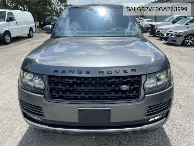 SALGS2VF3GA263999 2016 Land Rover Range Rover Hse