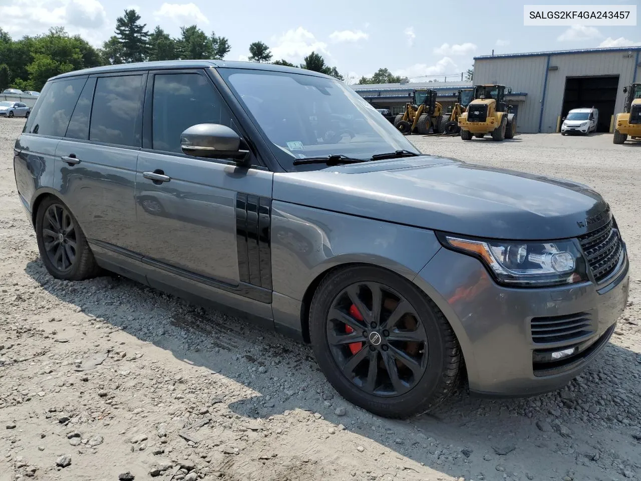 2016 Land Rover Range Rover Hse VIN: SALGS2KF4GA243457 Lot: 67484494