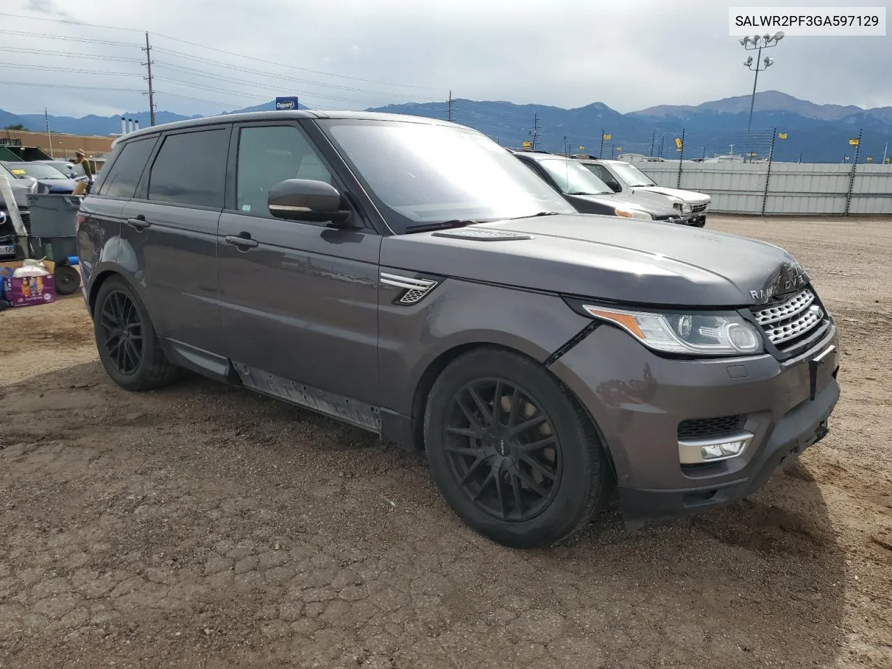 2016 Land Rover Range Rover Sport Hse VIN: SALWR2PF3GA597129 Lot: 68317204