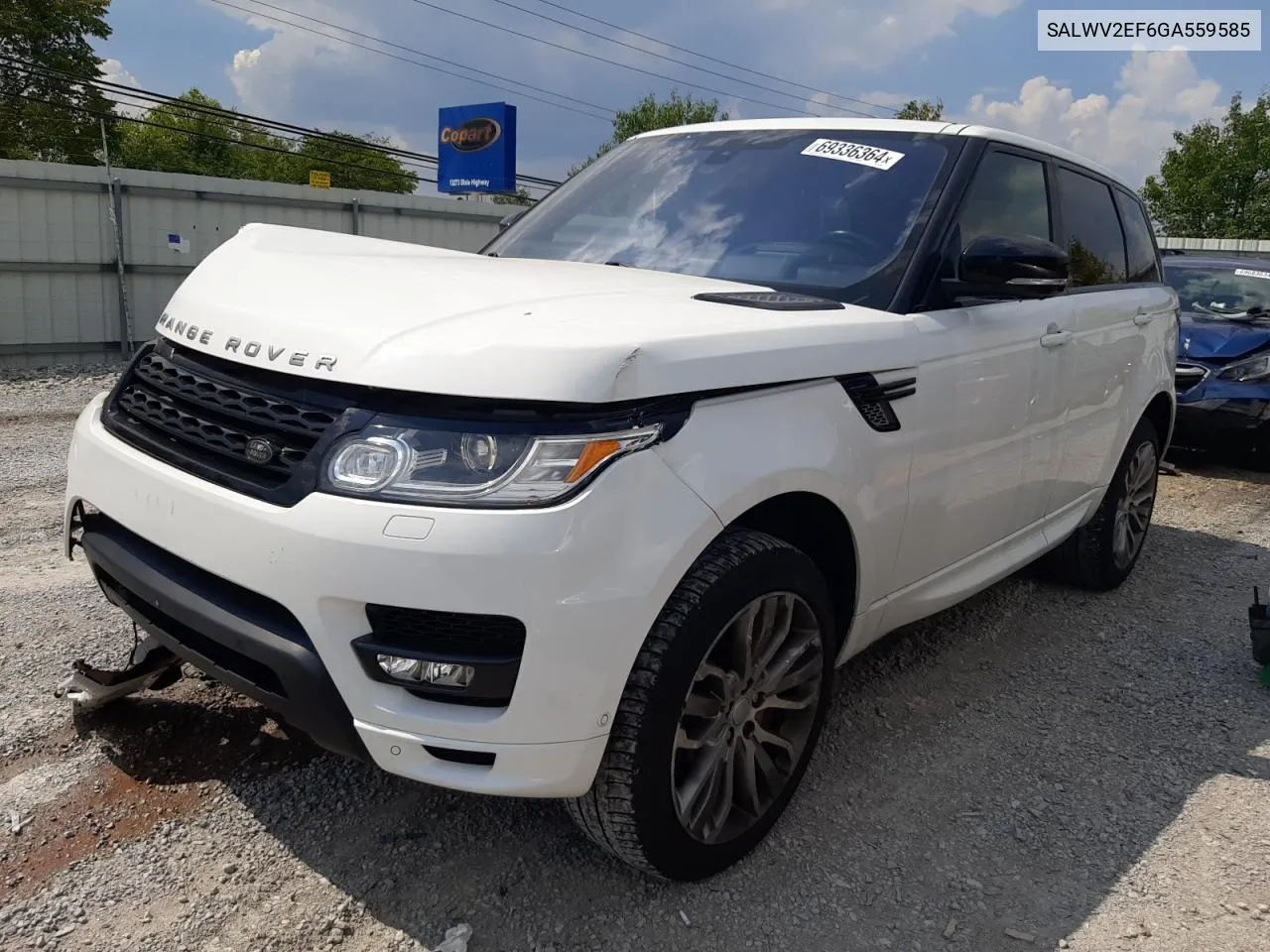 2016 Land Rover Range Rover Sport Autobiography VIN: SALWV2EF6GA559585 Lot: 69336364