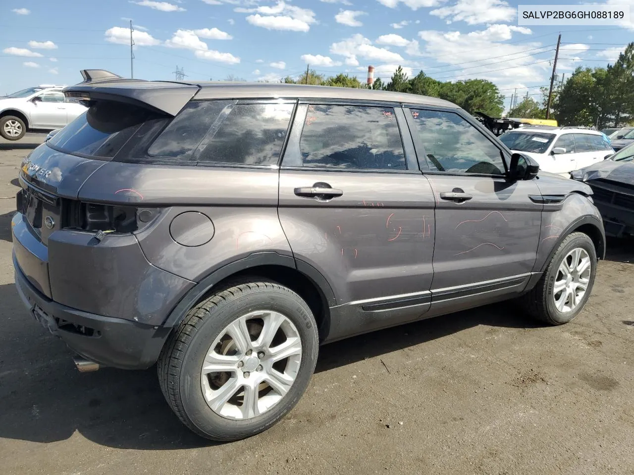 2016 Land Rover Range Rover Evoque Se VIN: SALVP2BG6GH088189 Lot: 69778784