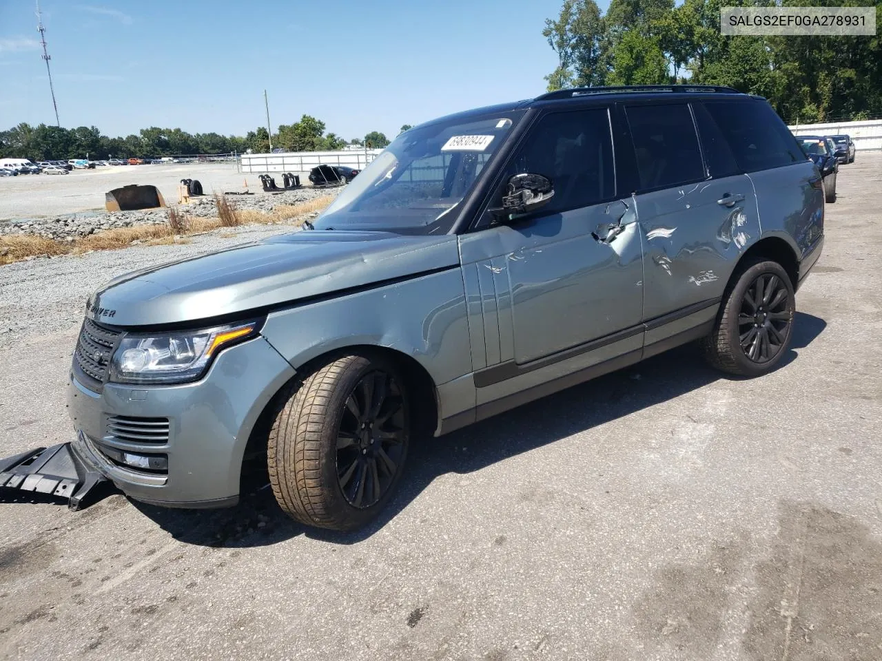 2016 Land Rover Range Rover Supercharged VIN: SALGS2EF0GA278931 Lot: 69830944