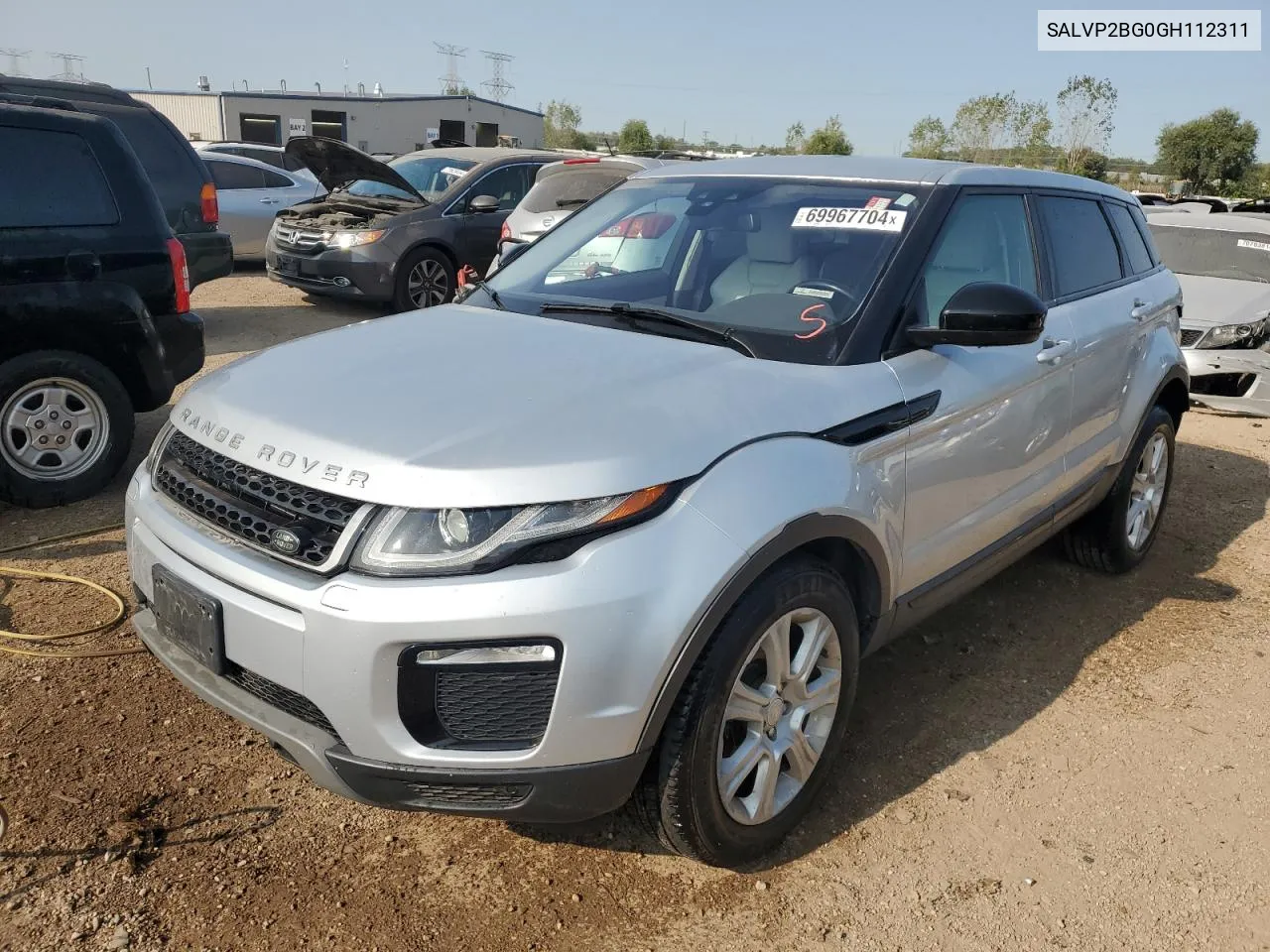 2016 Land Rover Range Rover Evoque Se VIN: SALVP2BG0GH112311 Lot: 69967704