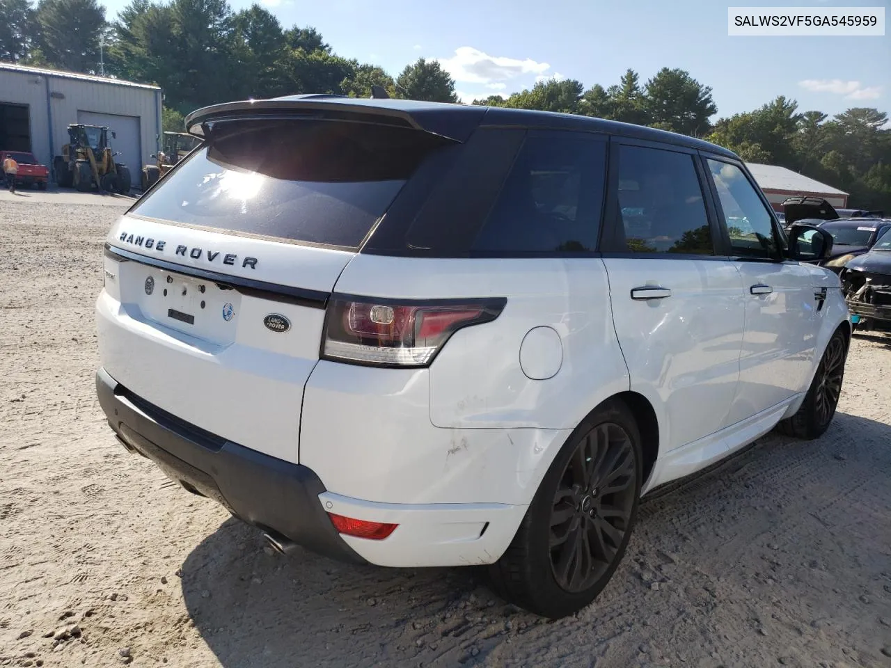 2016 Land Rover Range Rover Sport Hst VIN: SALWS2VF5GA545959 Lot: 70242794