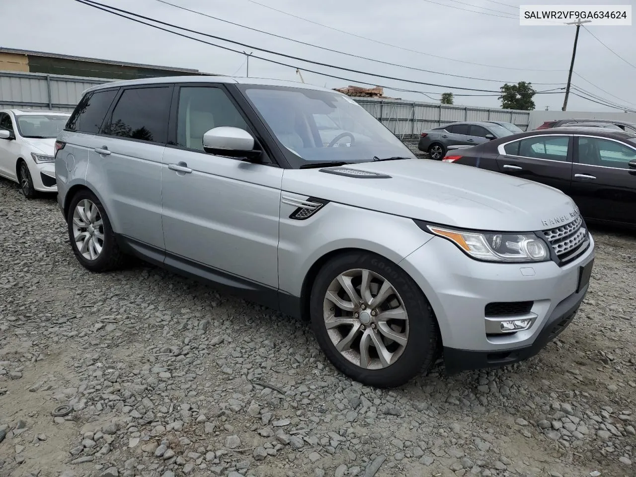 2016 Land Rover Range Rover Sport Hse VIN: SALWR2VF9GA634624 Lot: 70301624