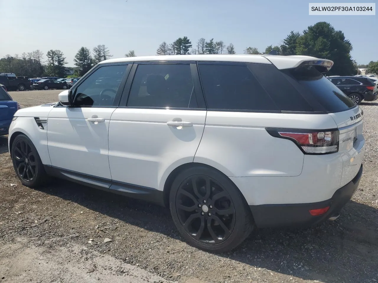 2016 Land Rover Range Rover Sport Se VIN: SALWG2PF3GA103244 Lot: 70303494