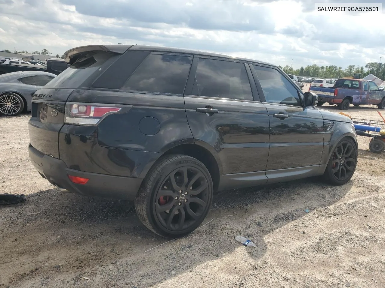 2016 Land Rover Range Rover Sport Sc VIN: SALWR2EF9GA576501 Lot: 70432984