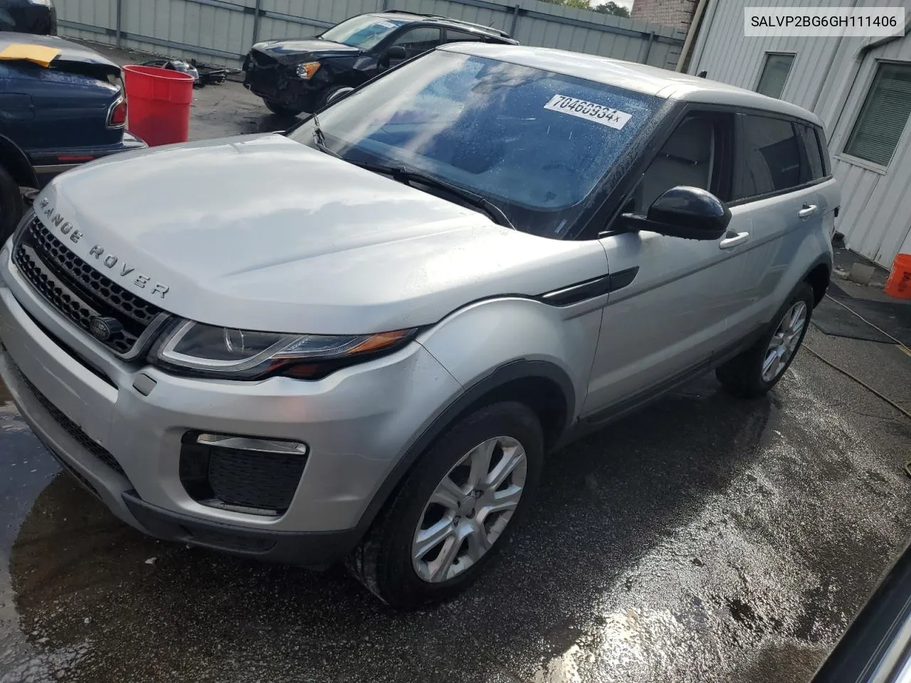 SALVP2BG6GH111406 2016 Land Rover Range Rover Evoque Se