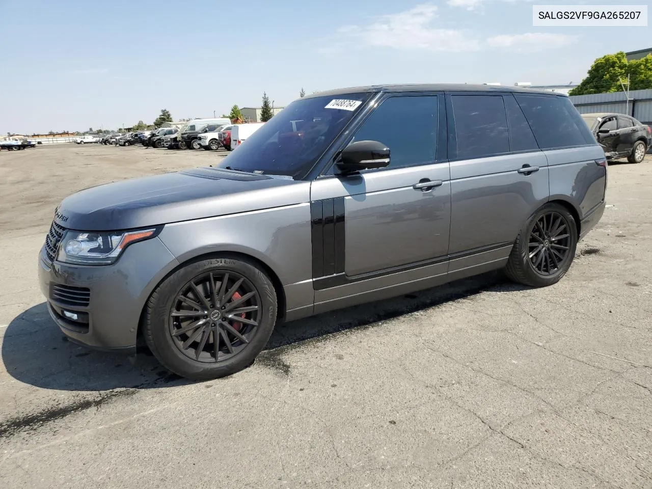 2016 Land Rover Range Rover Hse VIN: SALGS2VF9GA265207 Lot: 70488764