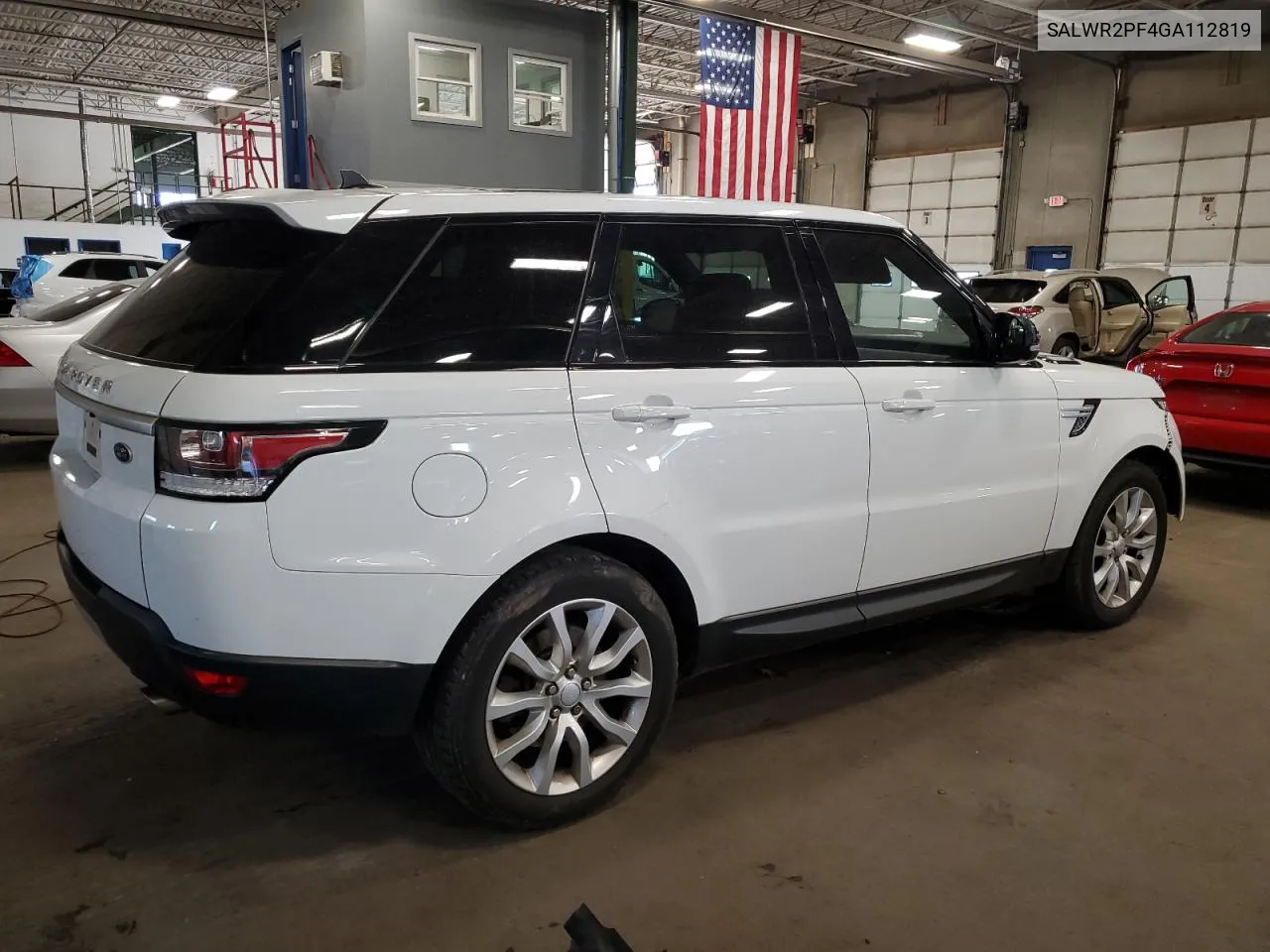 2016 Land Rover Range Rover Sport Hse VIN: SALWR2PF4GA112819 Lot: 70496334