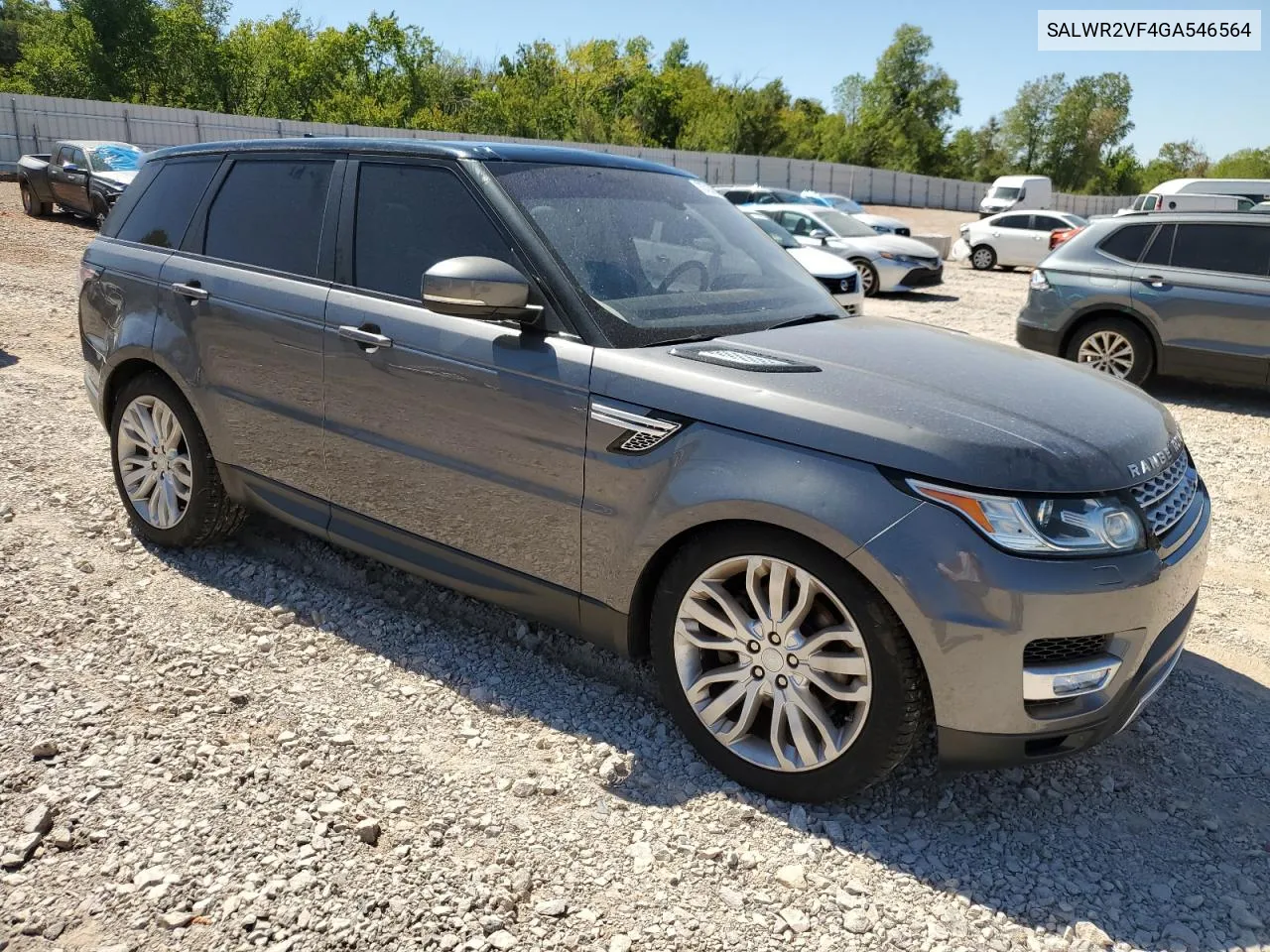 2016 Land Rover Range Rover Sport Hse VIN: SALWR2VF4GA546564 Lot: 70723634