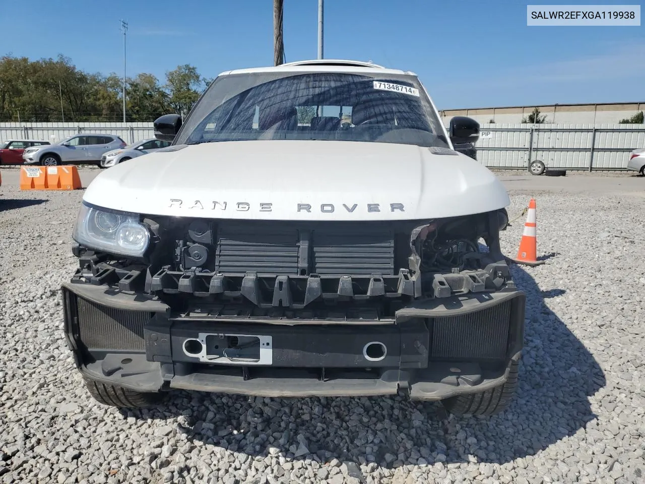 2016 Land Rover Range Rover Sport Sc VIN: SALWR2EFXGA119938 Lot: 71348714