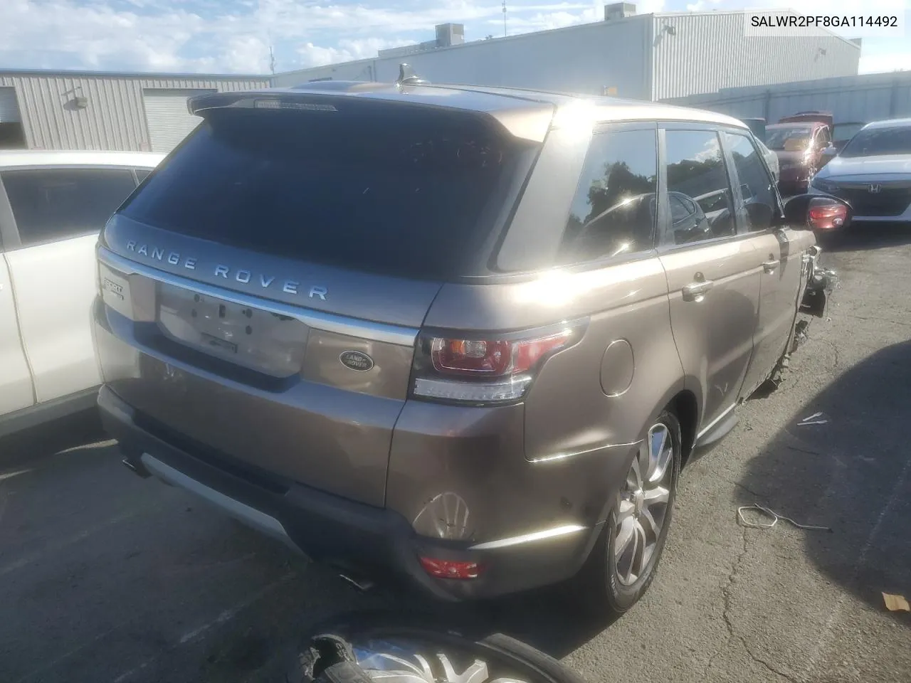 2016 Land Rover Range Rover Sport Hse VIN: SALWR2PF8GA114492 Lot: 72048314