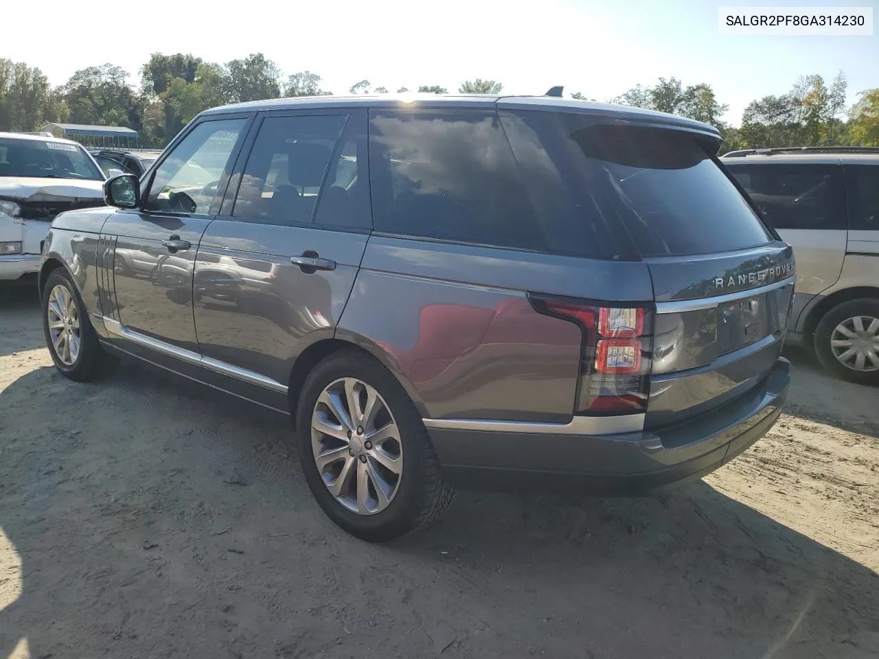 2016 Land Rover Range Rover VIN: SALGR2PF8GA314230 Lot: 72068574