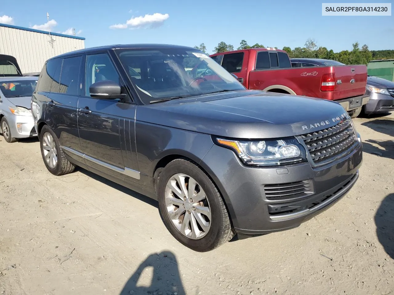 2016 Land Rover Range Rover VIN: SALGR2PF8GA314230 Lot: 72068574