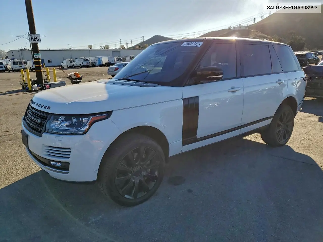 SALGS3EF1GA308993 2016 Land Rover Range Rover Supercharged