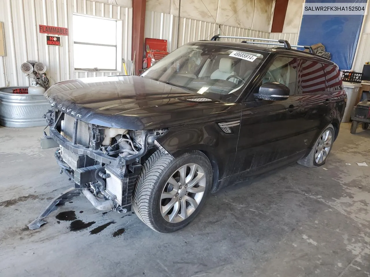 2017 Land Rover Range Rover Sport Hse VIN: SALWR2FK3HA152504 Lot: 48685914