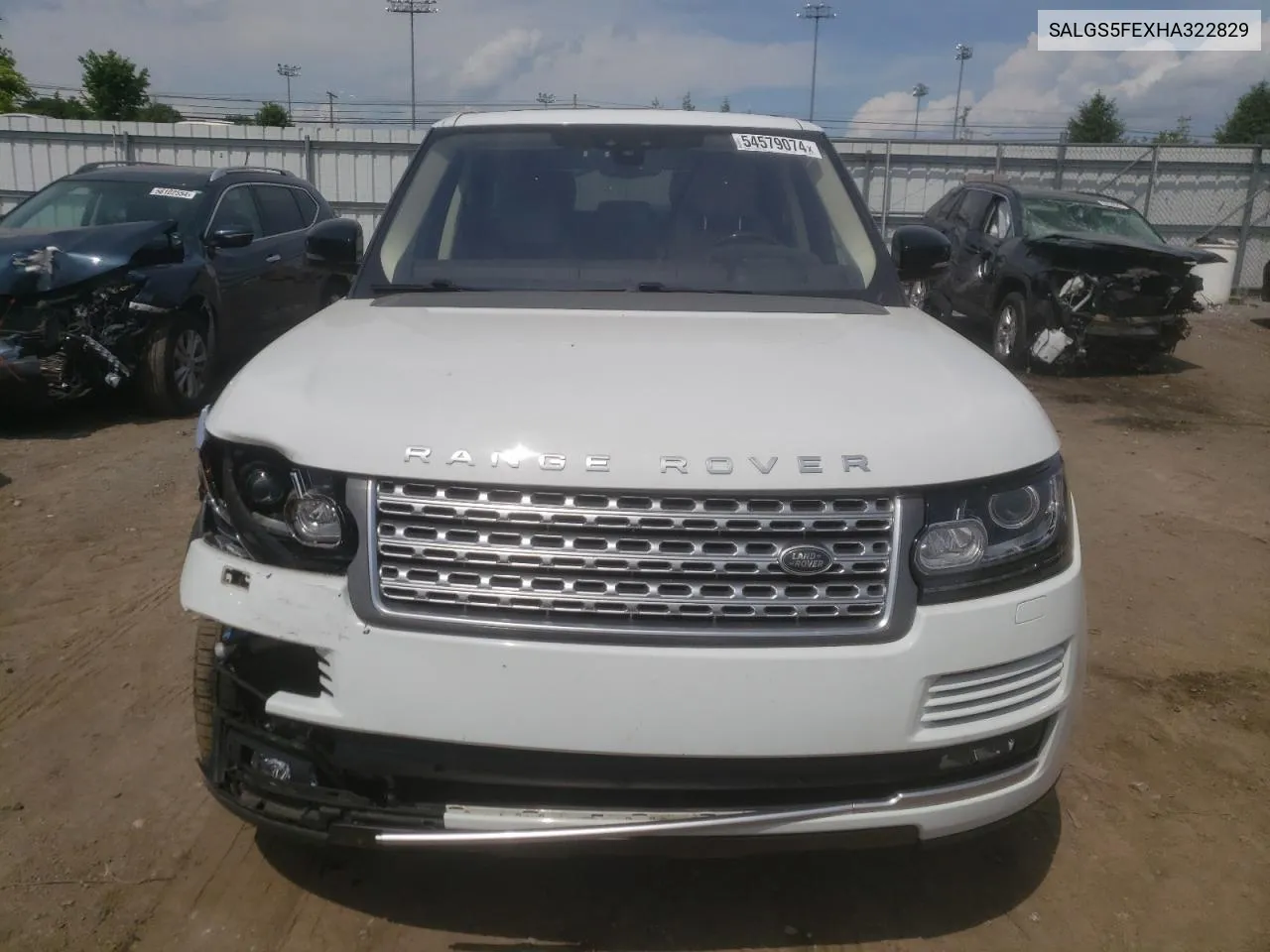 2017 Land Rover Range Rover Supercharged VIN: SALGS5FEXHA322829 Lot: 54579074