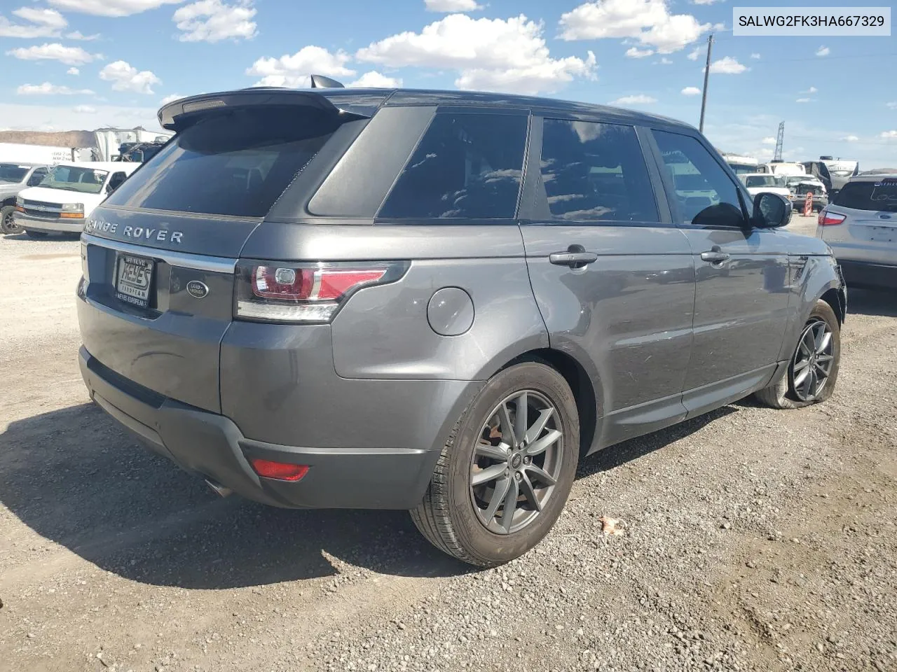 2017 Land Rover Range Rover Sport Se VIN: SALWG2FK3HA667329 Lot: 54810454