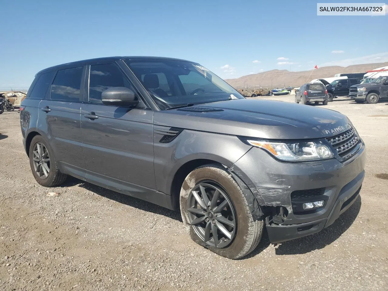 SALWG2FK3HA667329 2017 Land Rover Range Rover Sport Se