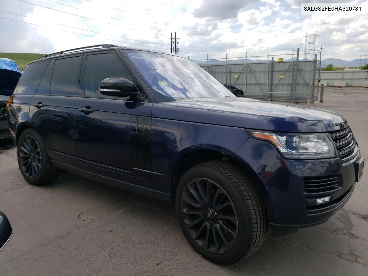 2017 Land Rover Range Rover Supercharged VIN: SALGS2FE0HA320781 Lot: 55284424