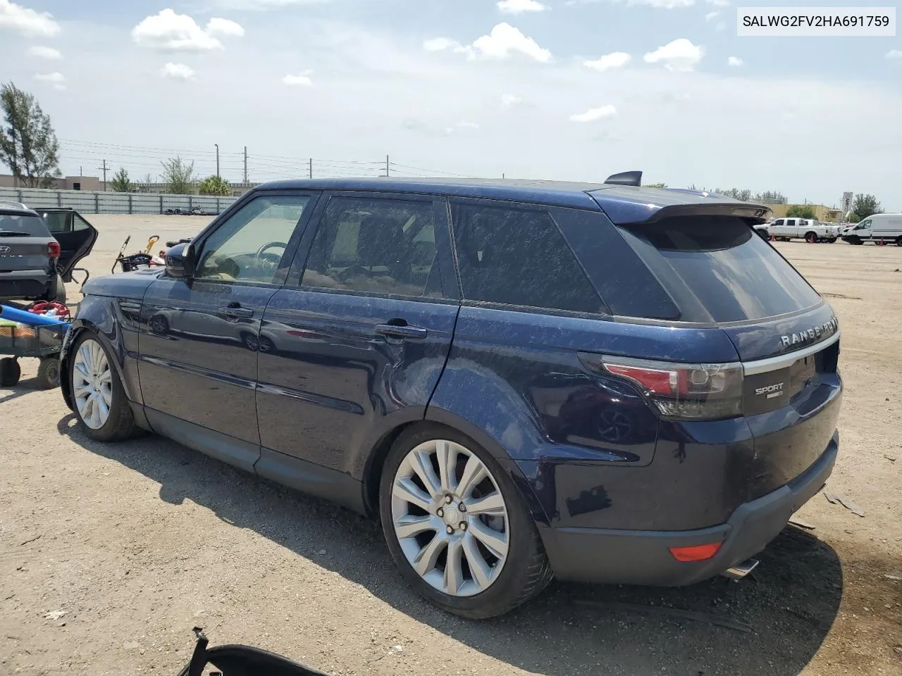 2017 Land Rover Range Rover Sport Se VIN: SALWG2FV2HA691759 Lot: 55626834