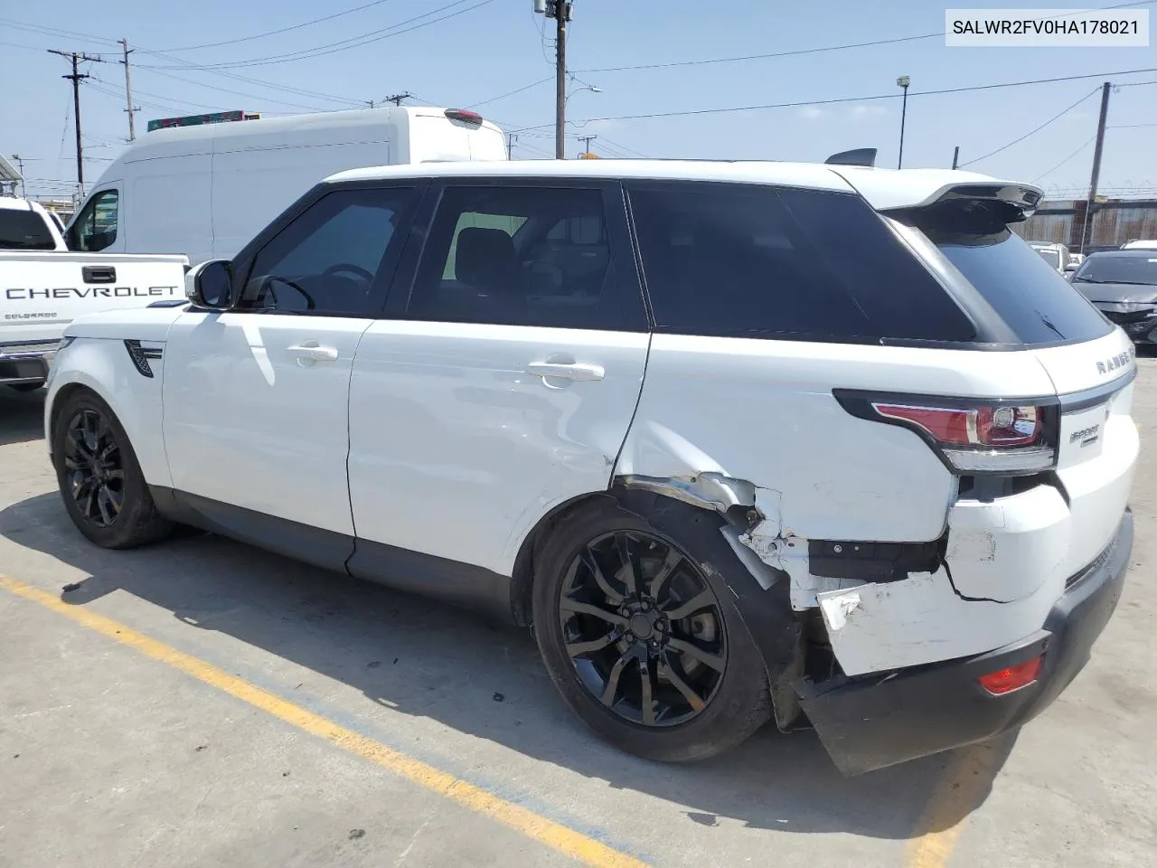 2017 Land Rover Range Rover Sport Hse VIN: SALWR2FV0HA178021 Lot: 56045934