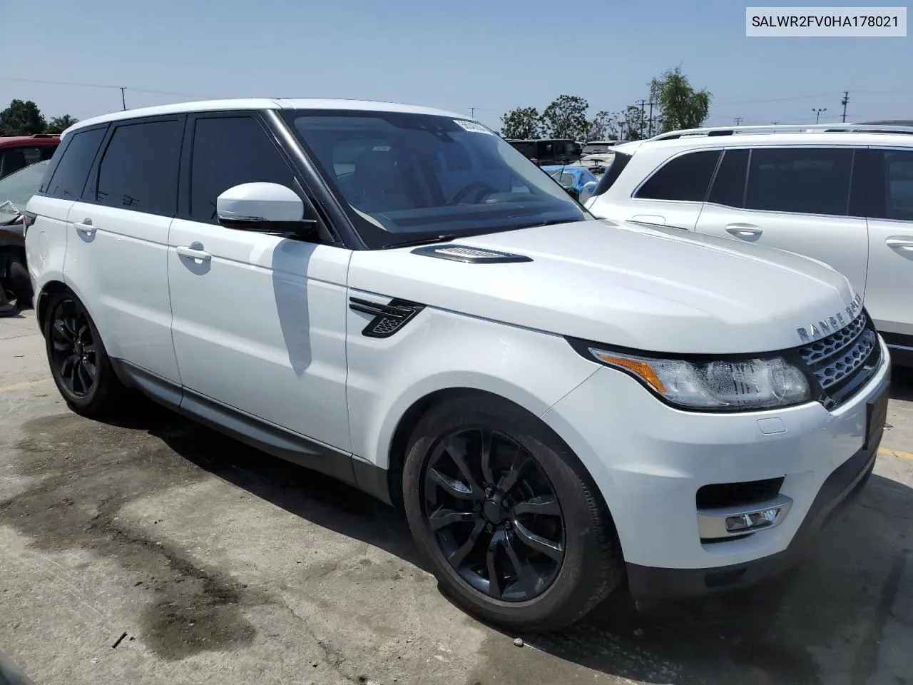 2017 Land Rover Range Rover Sport Hse VIN: SALWR2FV0HA178021 Lot: 56045934