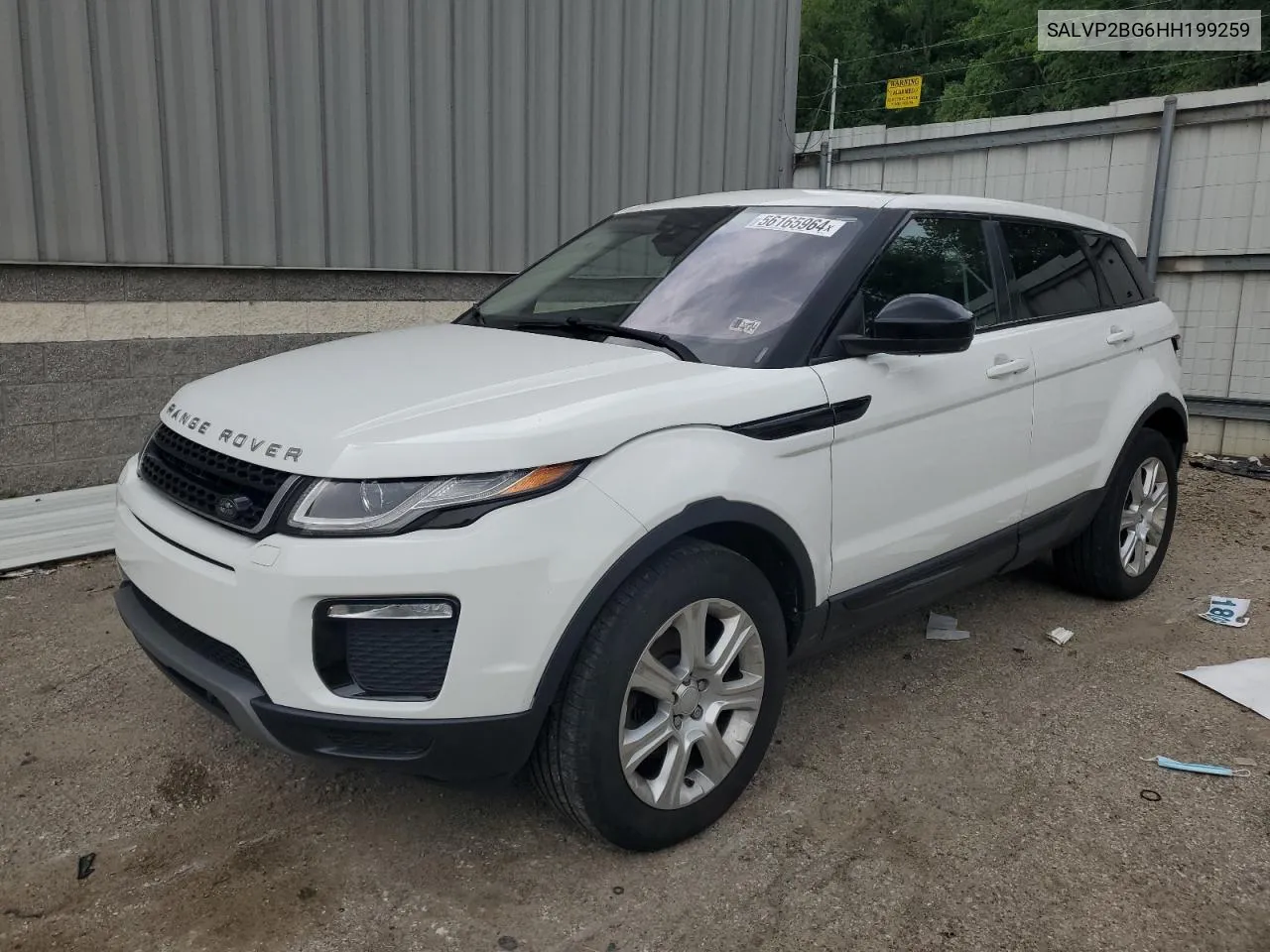 2017 Land Rover Range Rover Evoque Se VIN: SALVP2BG6HH199259 Lot: 56165964