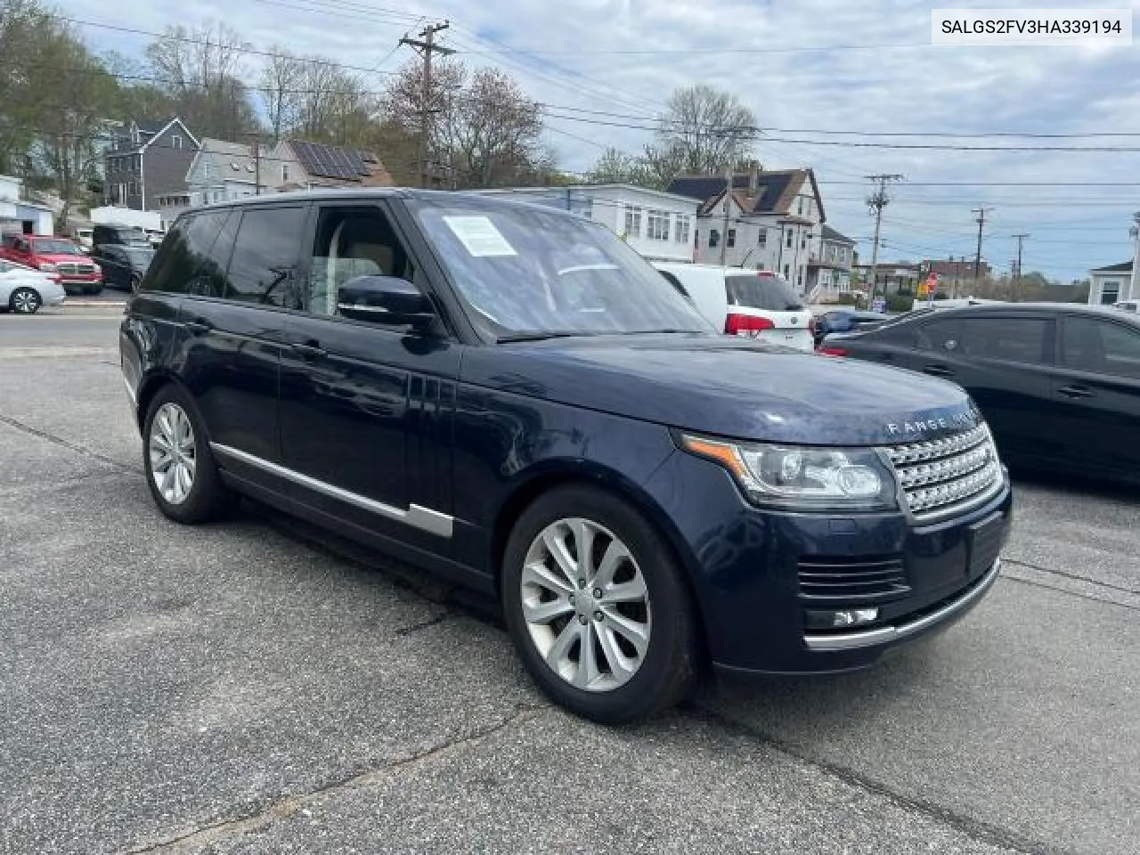 2017 Land Rover Range Rover Hse VIN: SALGS2FV3HA339194 Lot: 56263734