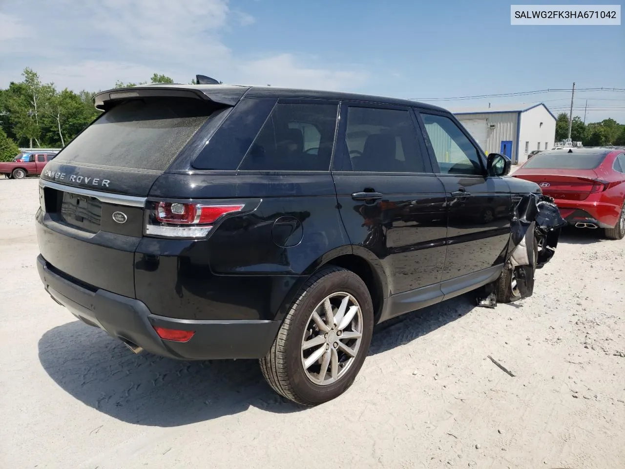 2017 Land Rover Range Rover Sport Se VIN: SALWG2FK3HA671042 Lot: 57189144