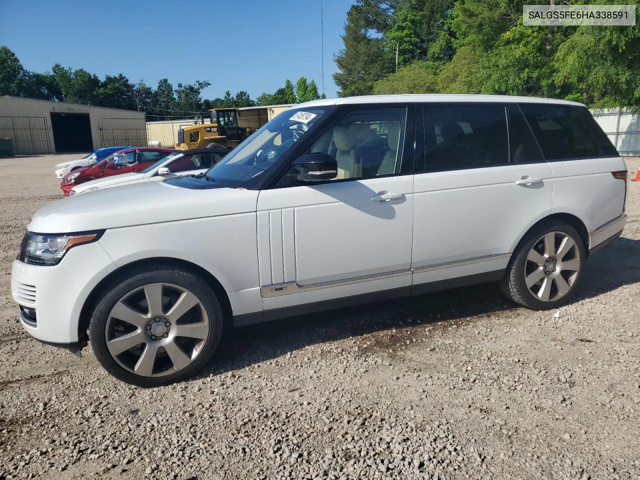 2017 Land Rover Range Rover Supercharged VIN: SALGS5FE6HA338591 Lot: 57458794