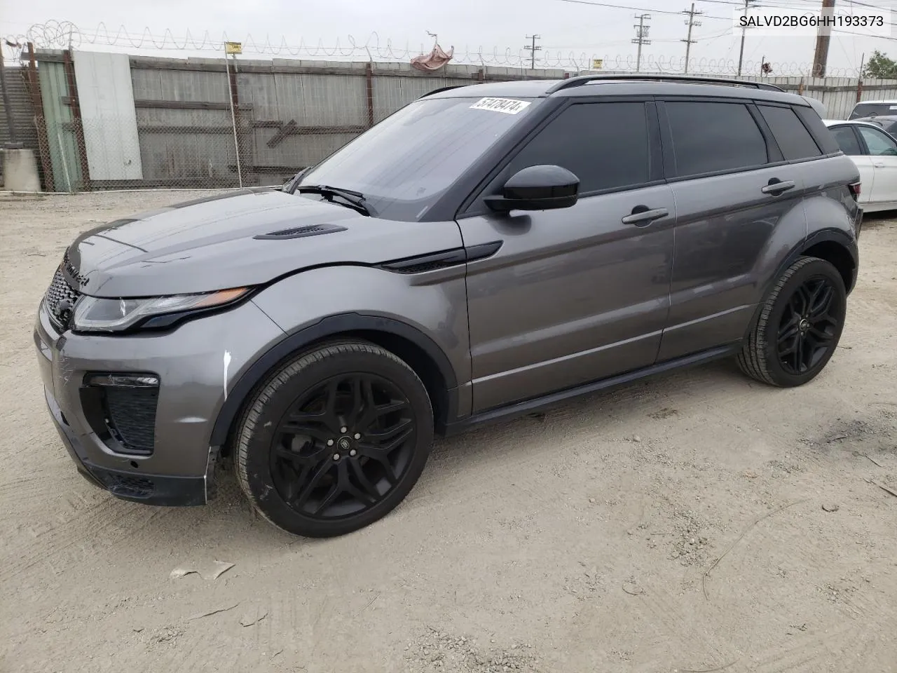 SALVD2BG6HH193373 2017 Land Rover Range Rover Evoque Hse Dynamic