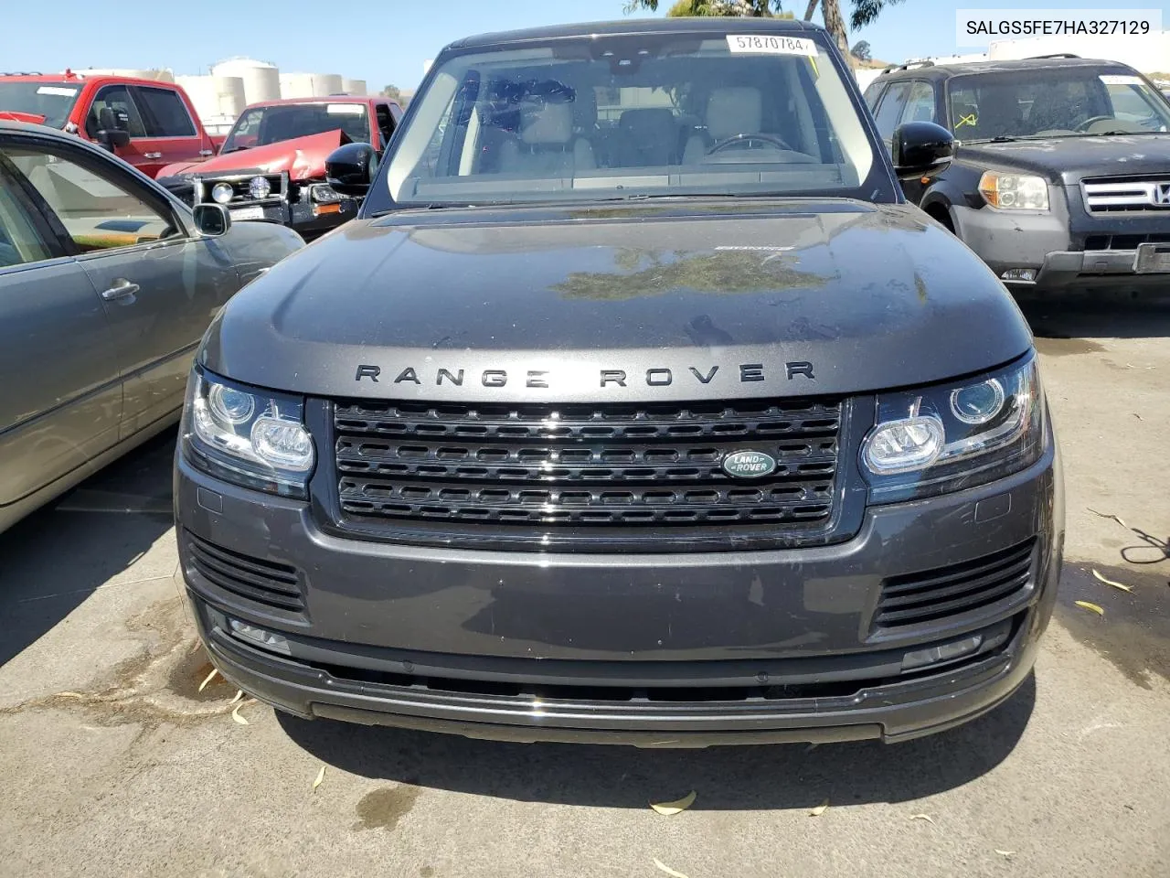 2017 Land Rover Range Rover Supercharged VIN: SALGS5FE7HA327129 Lot: 57870784