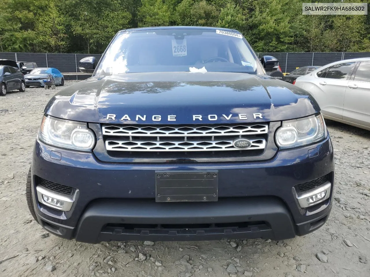 2017 Land Rover Range Rover Sport Hse VIN: SALWR2FK9HA686302 Lot: 70380094