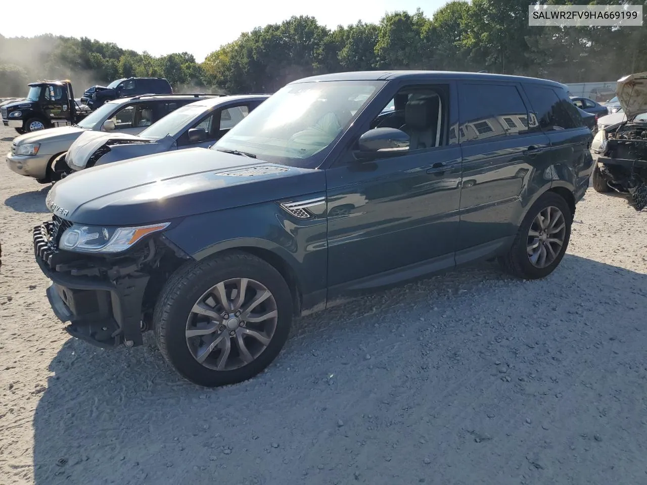 2017 Land Rover Range Rover Sport Hse VIN: SALWR2FV9HA669199 Lot: 70658424