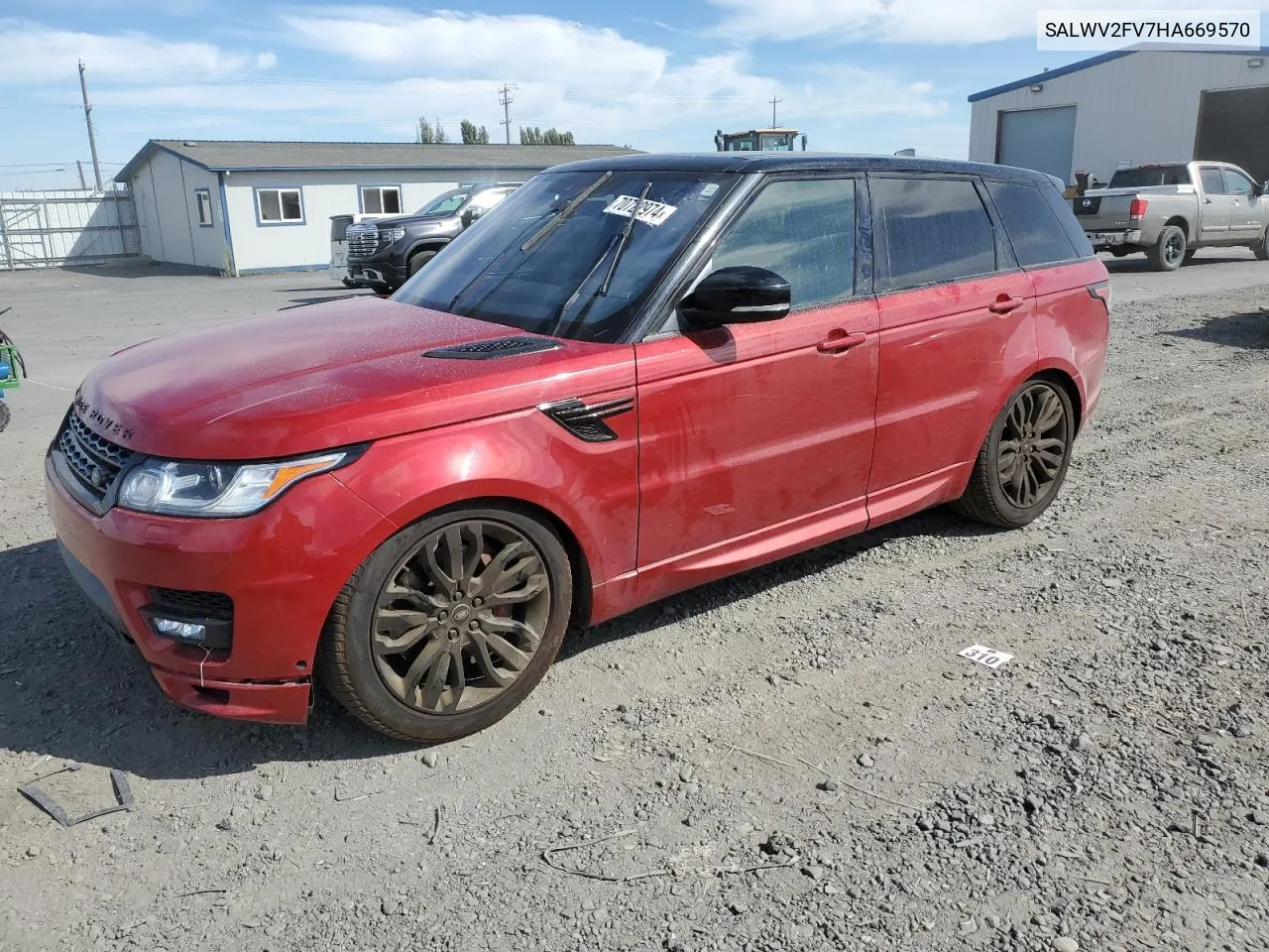 2017 Land Rover Range Rover Sport Hse Dynamic VIN: SALWV2FV7HA669570 Lot: 70722974