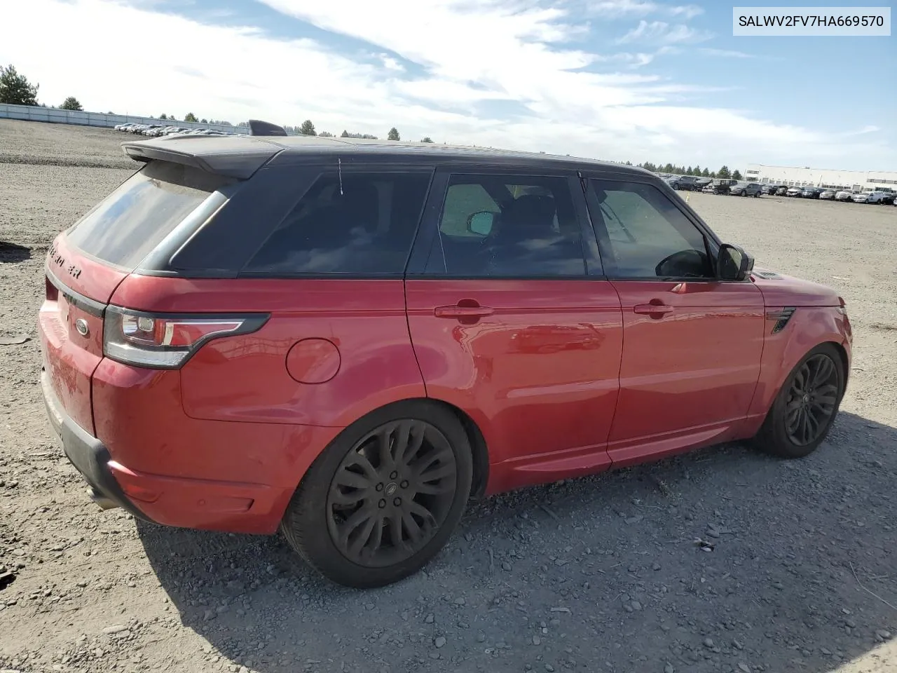 SALWV2FV7HA669570 2017 Land Rover Range Rover Sport Hse Dynamic