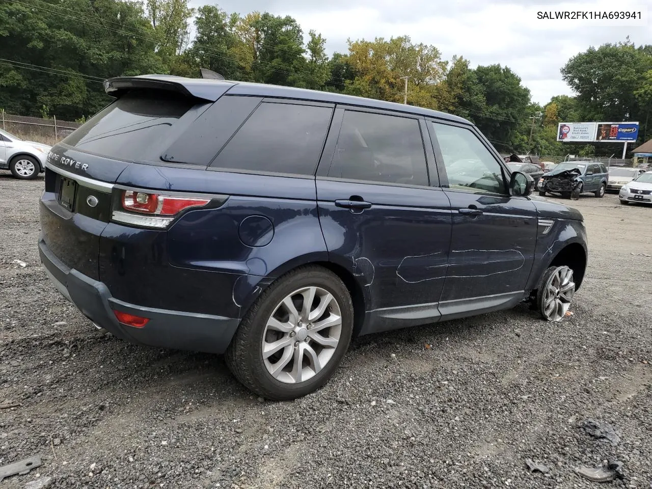 2017 Land Rover Range Rover Sport Hse VIN: SALWR2FK1HA693941 Lot: 71084114