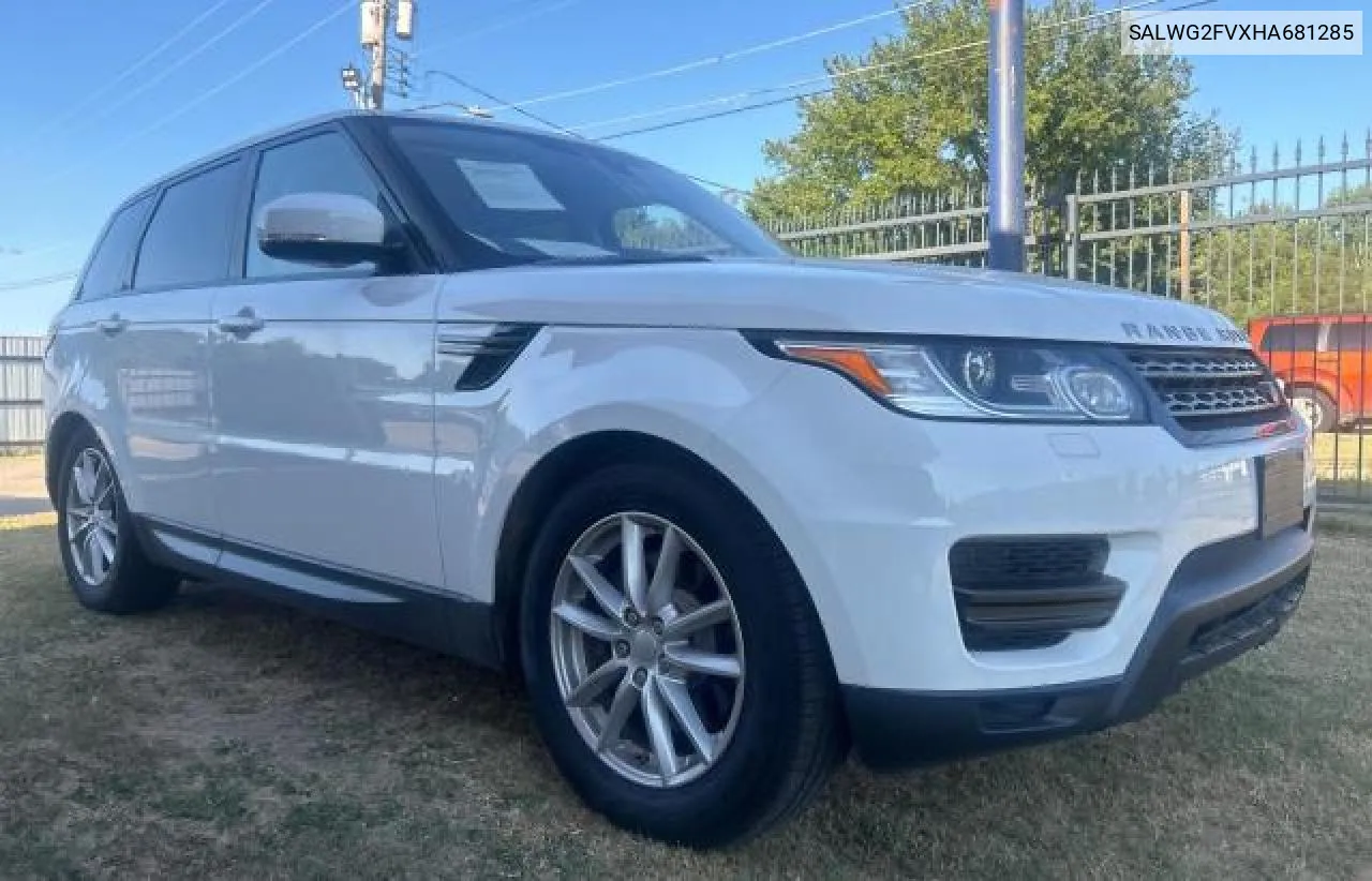 2017 Land Rover Range Rover Sport Se VIN: SALWG2FVXHA681285 Lot: 71127784