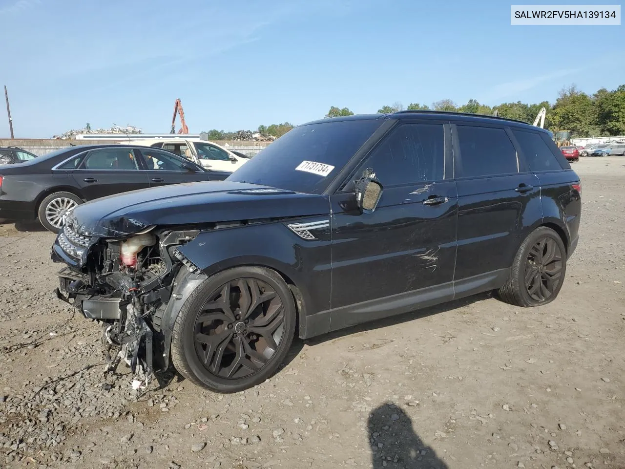 2017 Land Rover Range Rover Sport Hse VIN: SALWR2FV5HA139134 Lot: 71731734