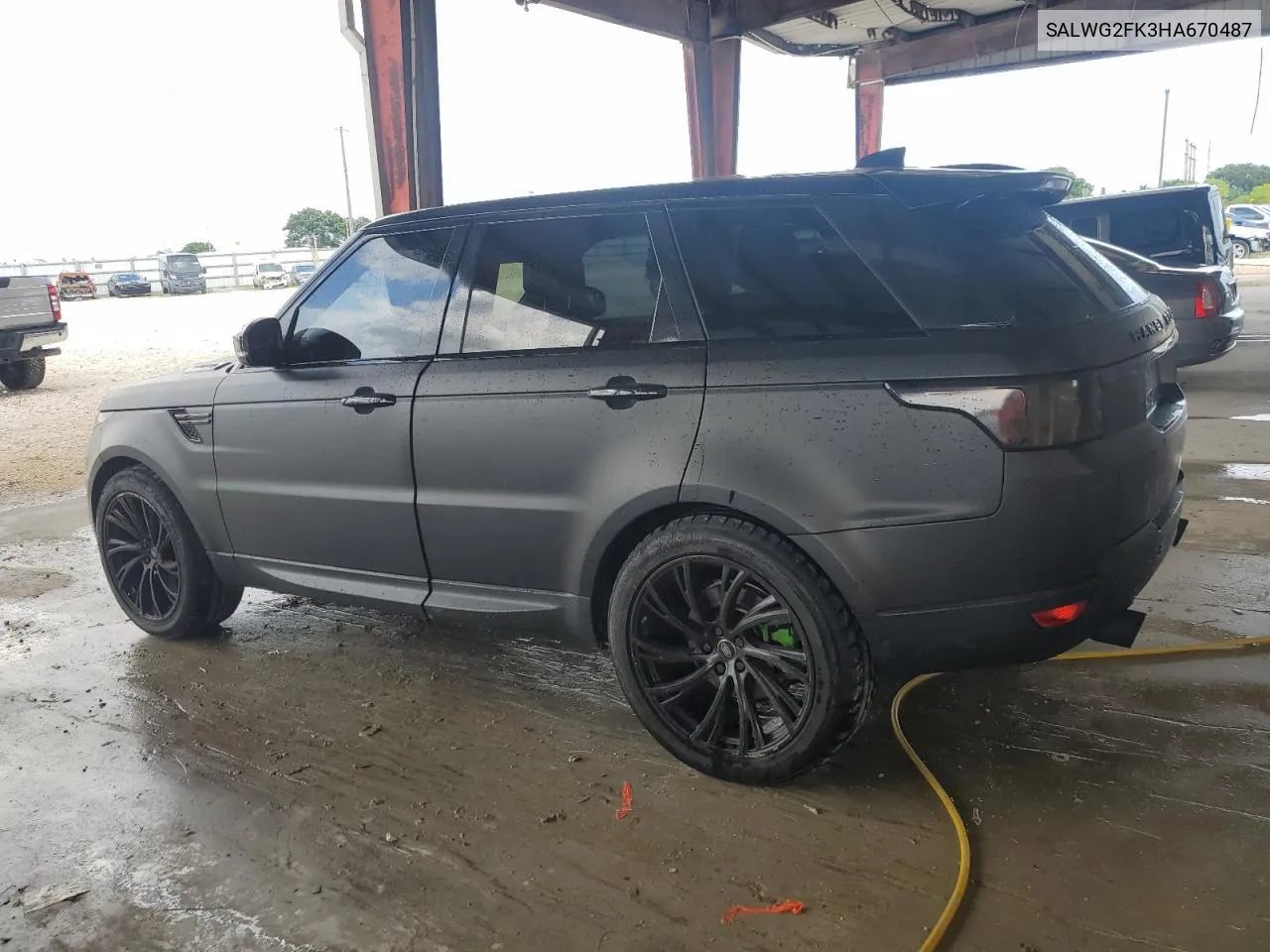 SALWG2FK3HA670487 2017 Land Rover Range Rover Sport Se